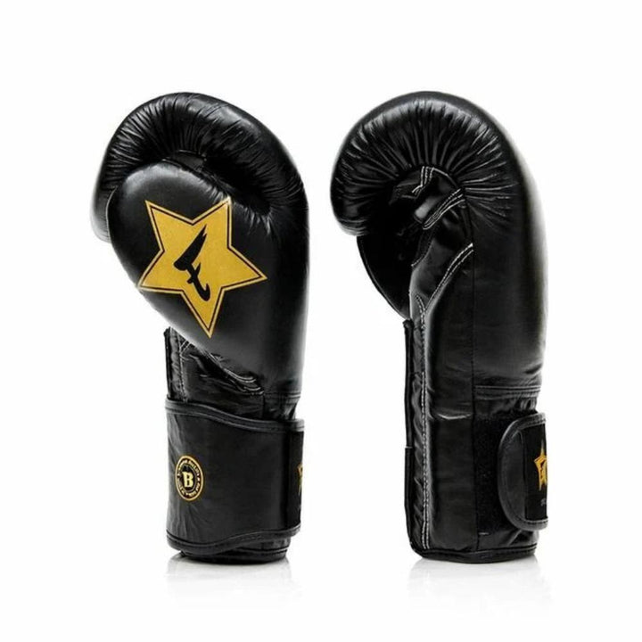 Fairtex x Booster Muay Thai Boxing Gloves - Black/Gold-Fairtex