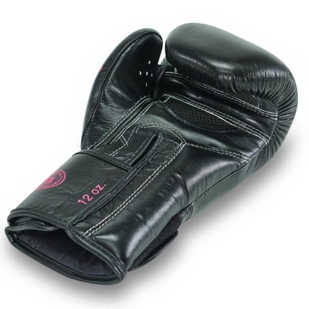Fairtex x Booster Muay Thai Boxing Gloves - Black/Pink-Fairtex
