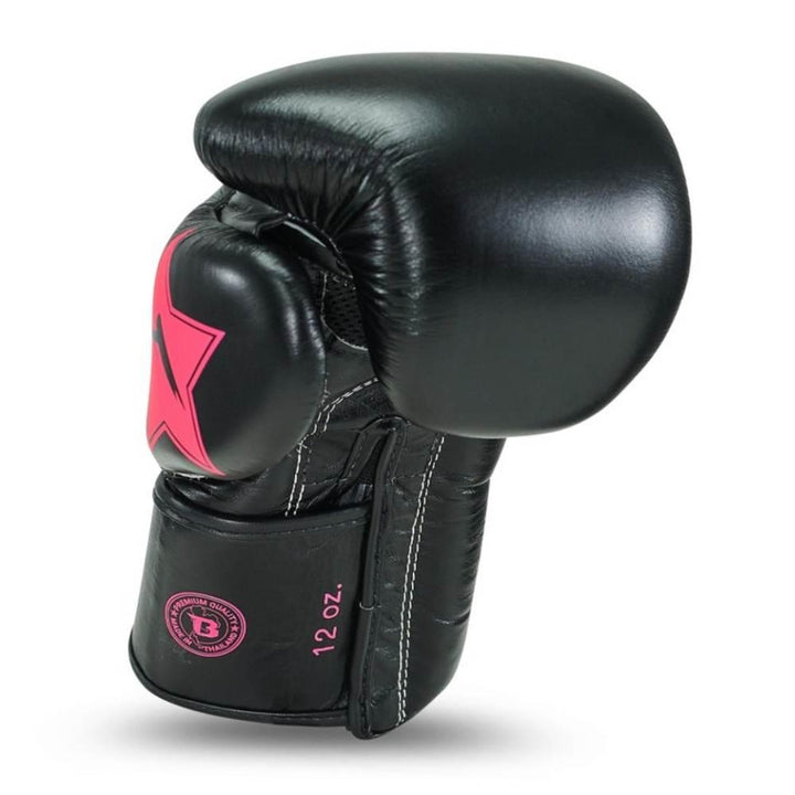 Fairtex x Booster Muay Thai Boxing Gloves - Black/Pink-Fairtex