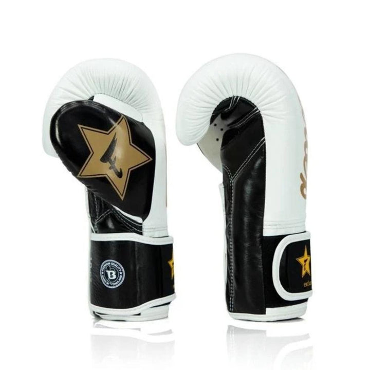 Fairtex X Booster Muay Thai Boxing Gloves - White/Gold-Fairtex