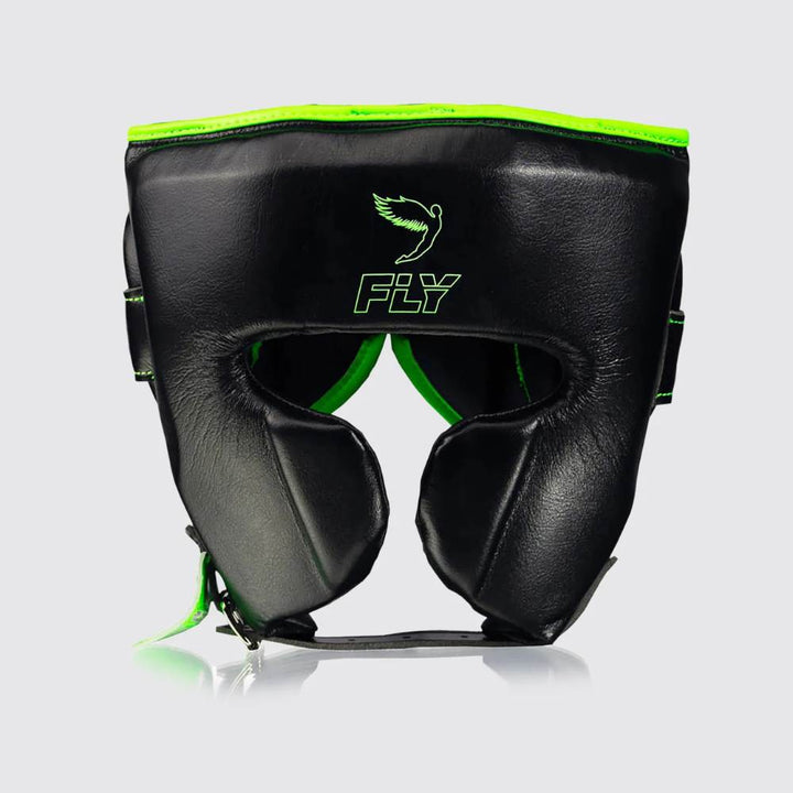 Fly Knight X Head Guard - Black/Green-Fly