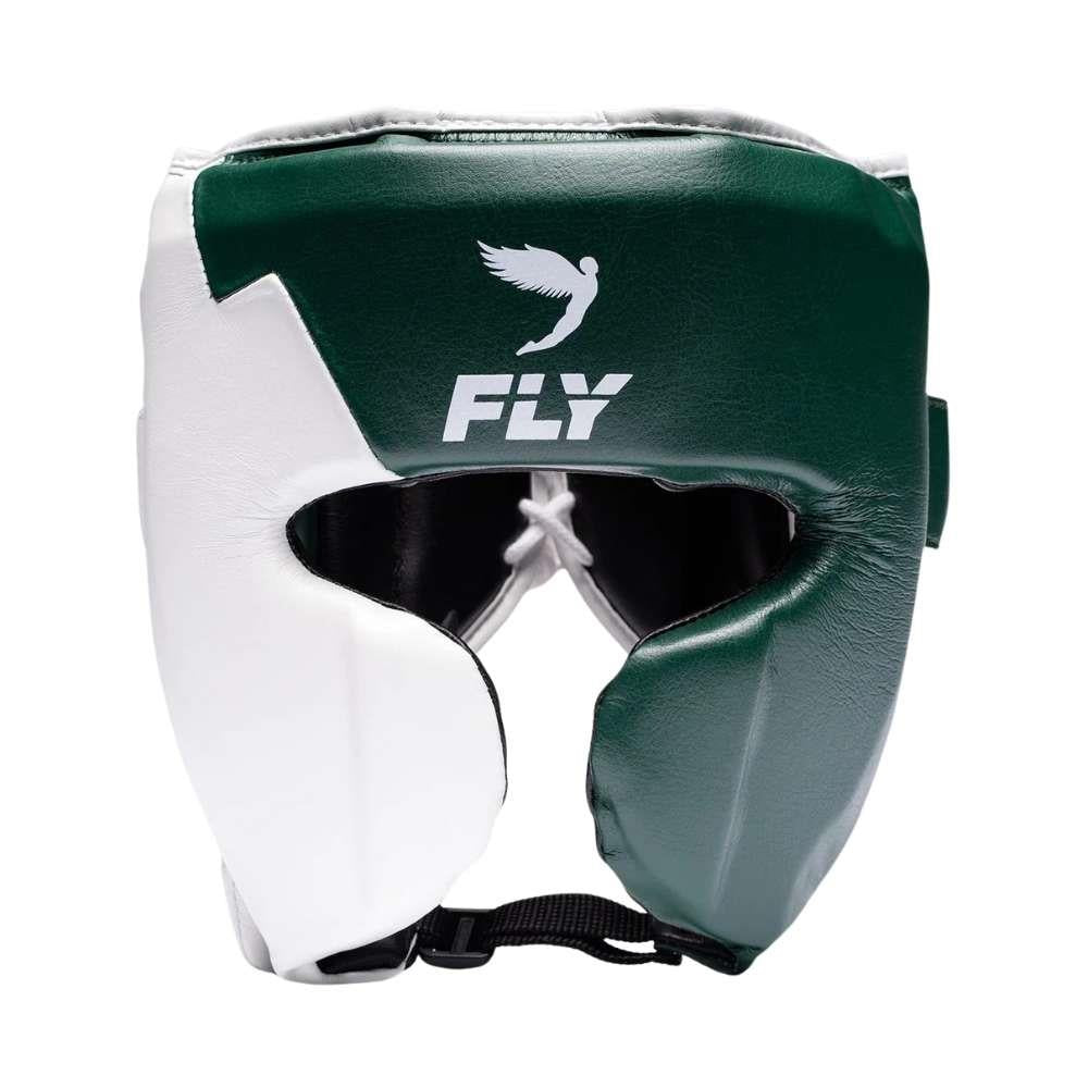 Fly Knight X Head Guard - Pine Green/White-Fly