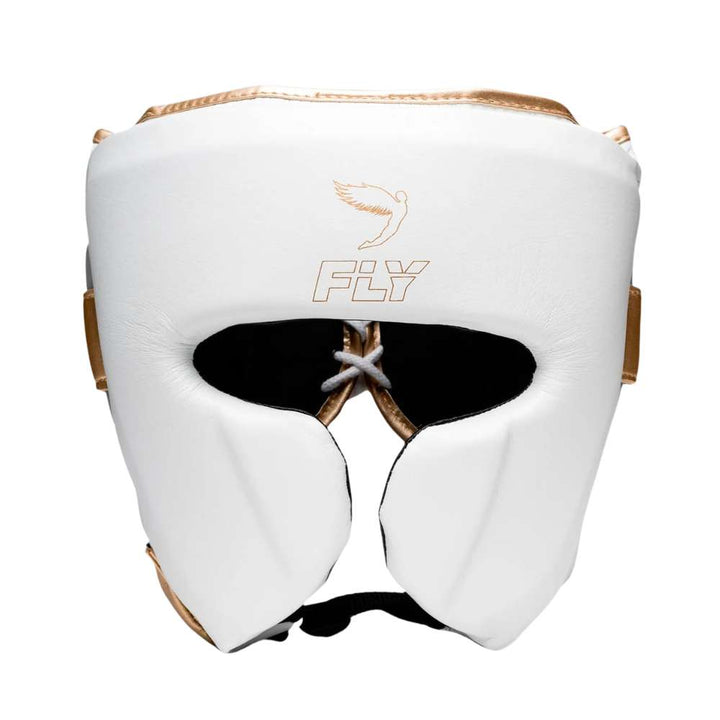 Fly Knight X Head Guard - White/Grey/Gold-Fly