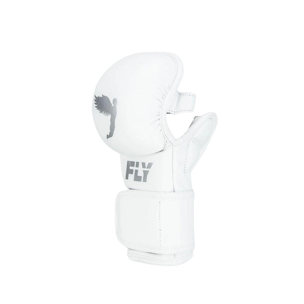Fly Shadow 2.0 MMA Sparring Gloves - White-FEUK