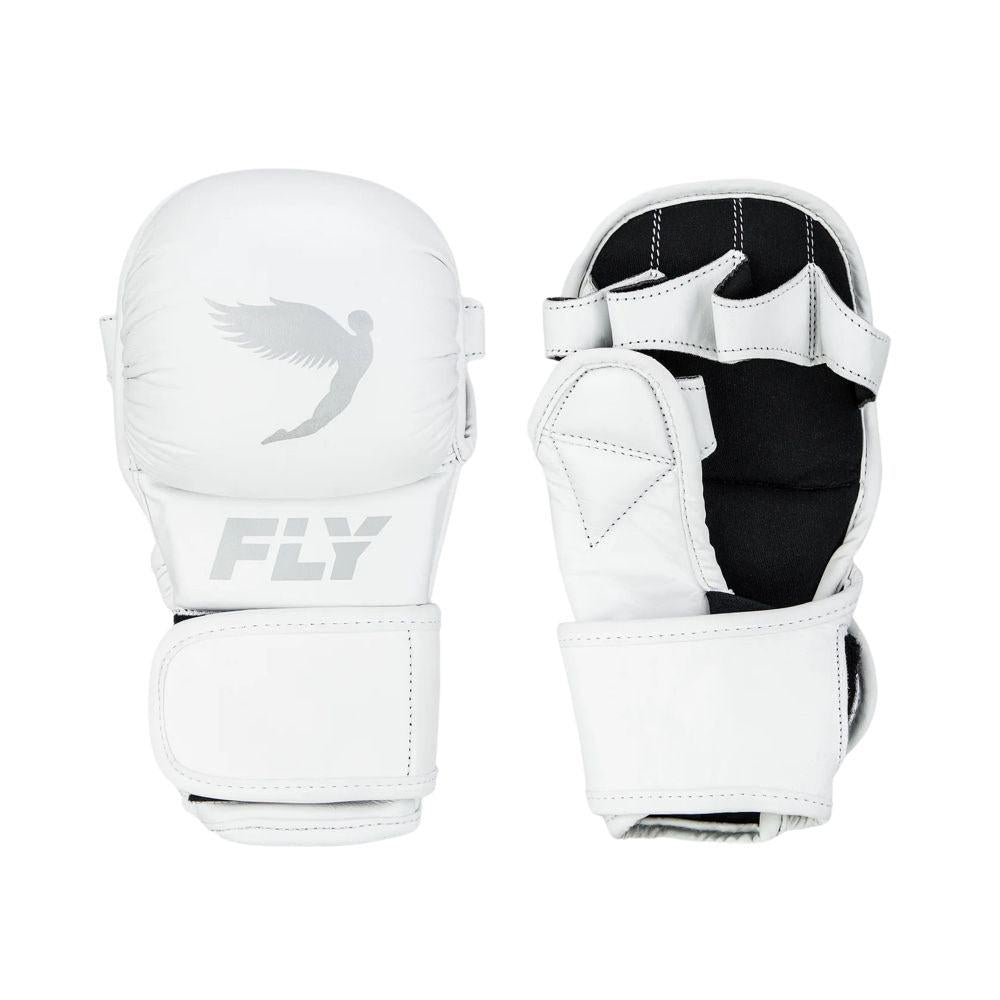 Fly Shadow MMA Sparring Gloves - White