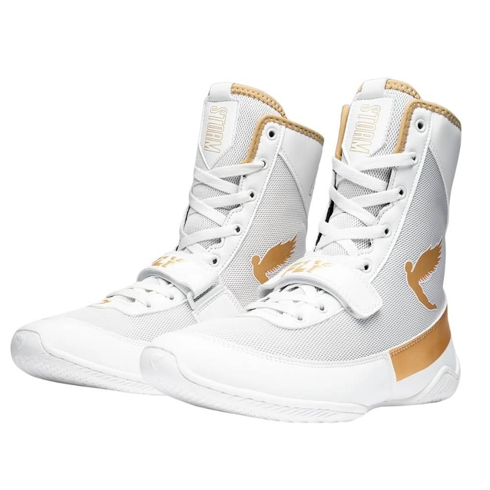 Fly Storm 2 Boxing Boots - White/Gold-Fly