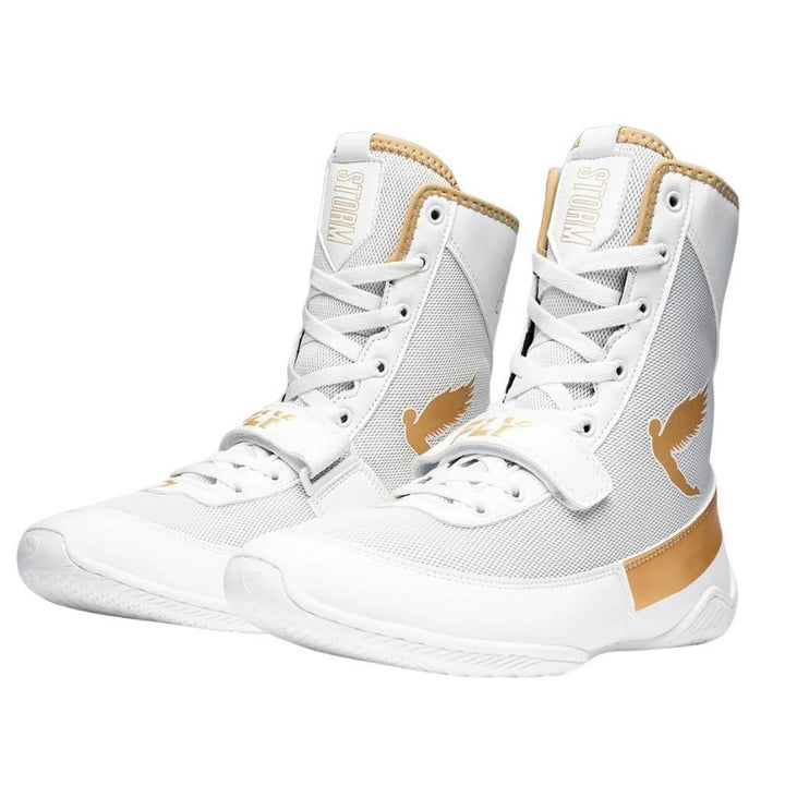 Fly Storm 2 Boxing Boots - White/Gold-Fly