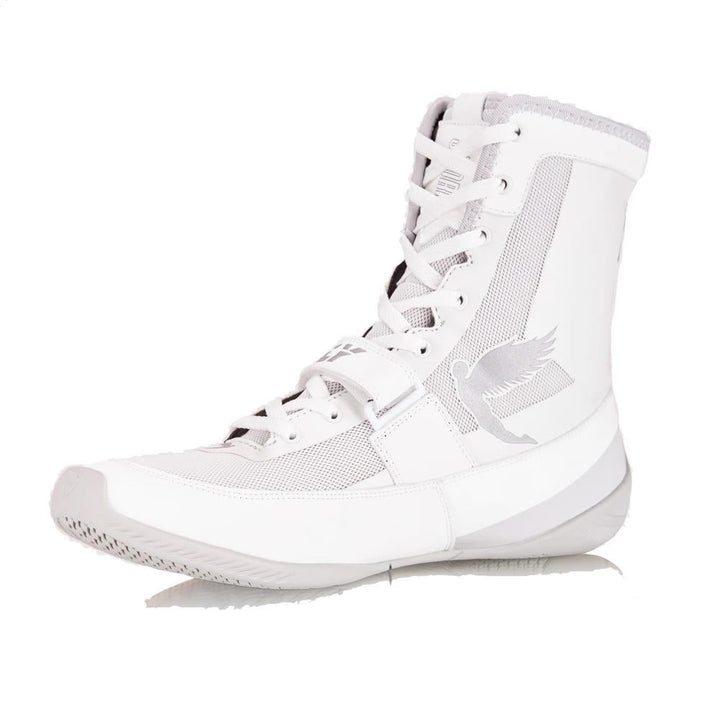 Fly Storm Boxing Boots - White/Grey-FEUK