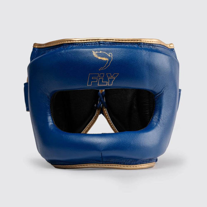 Fly Superbar X Head Guard - Navy Blue/Gold-Fly