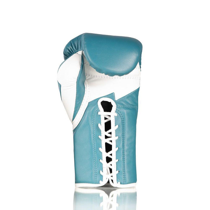 Fly Superlace Lightning Boxing Gloves - Aqua/White-FEUK