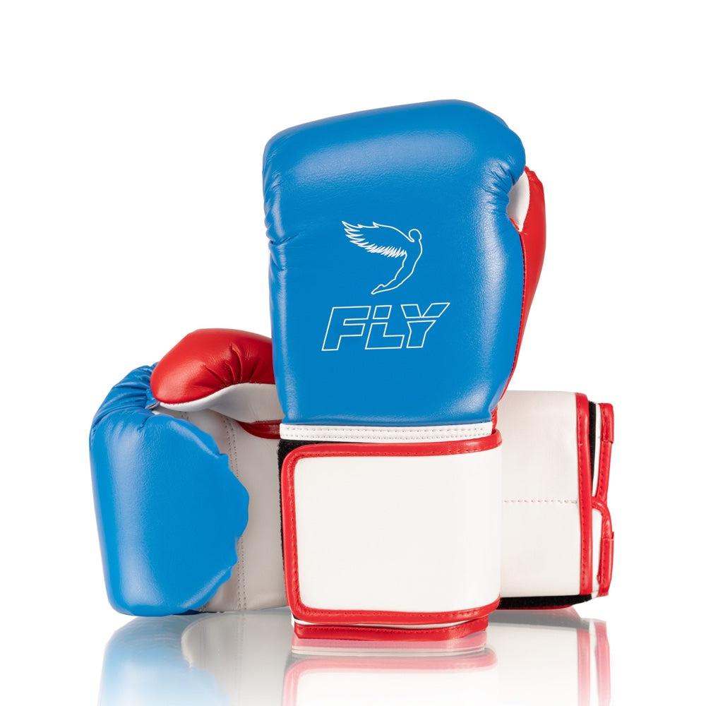 Fly Superloop X Boxing Gloves - Blue/White/Red