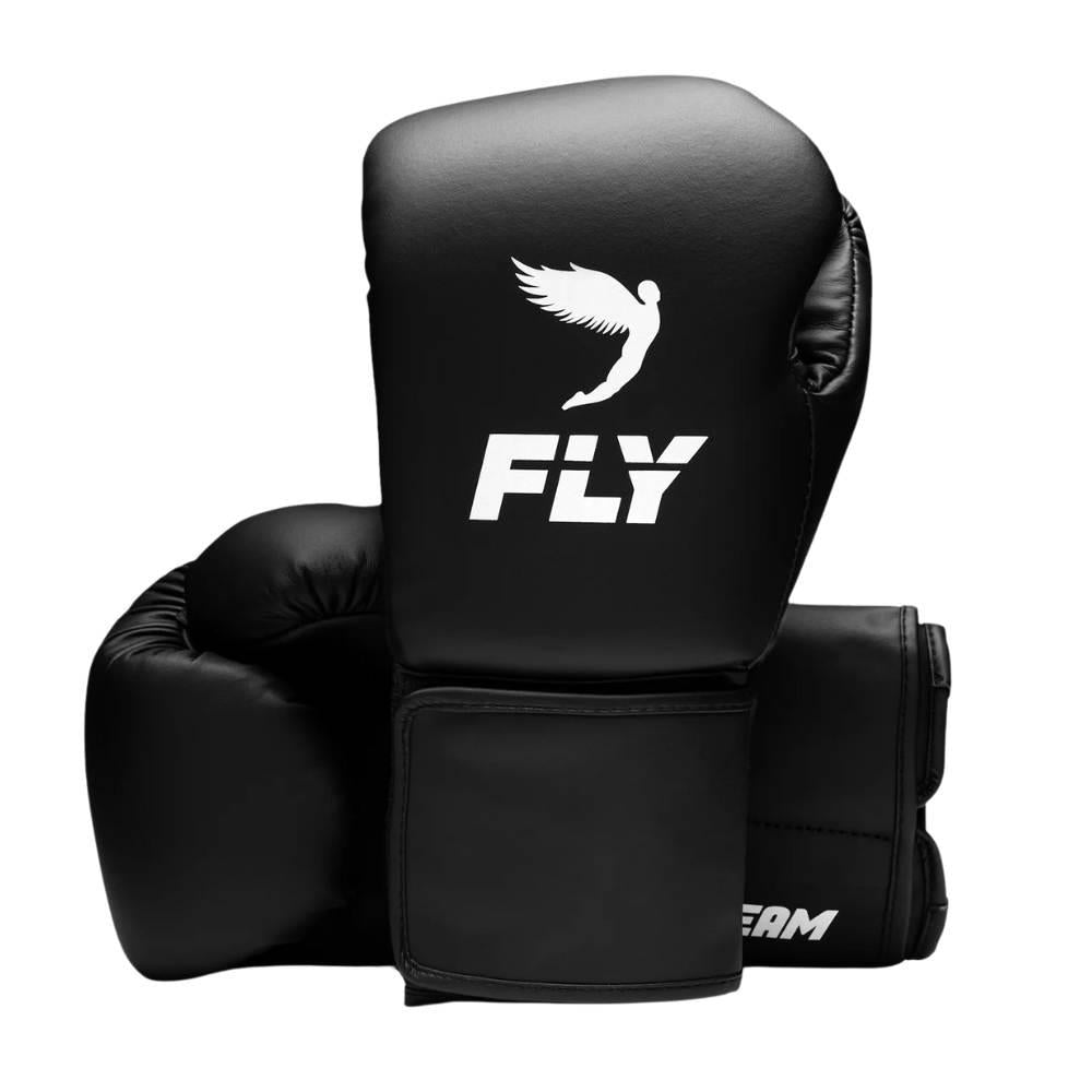 Fly Team Boxing Gloves - Black/White-Fly
