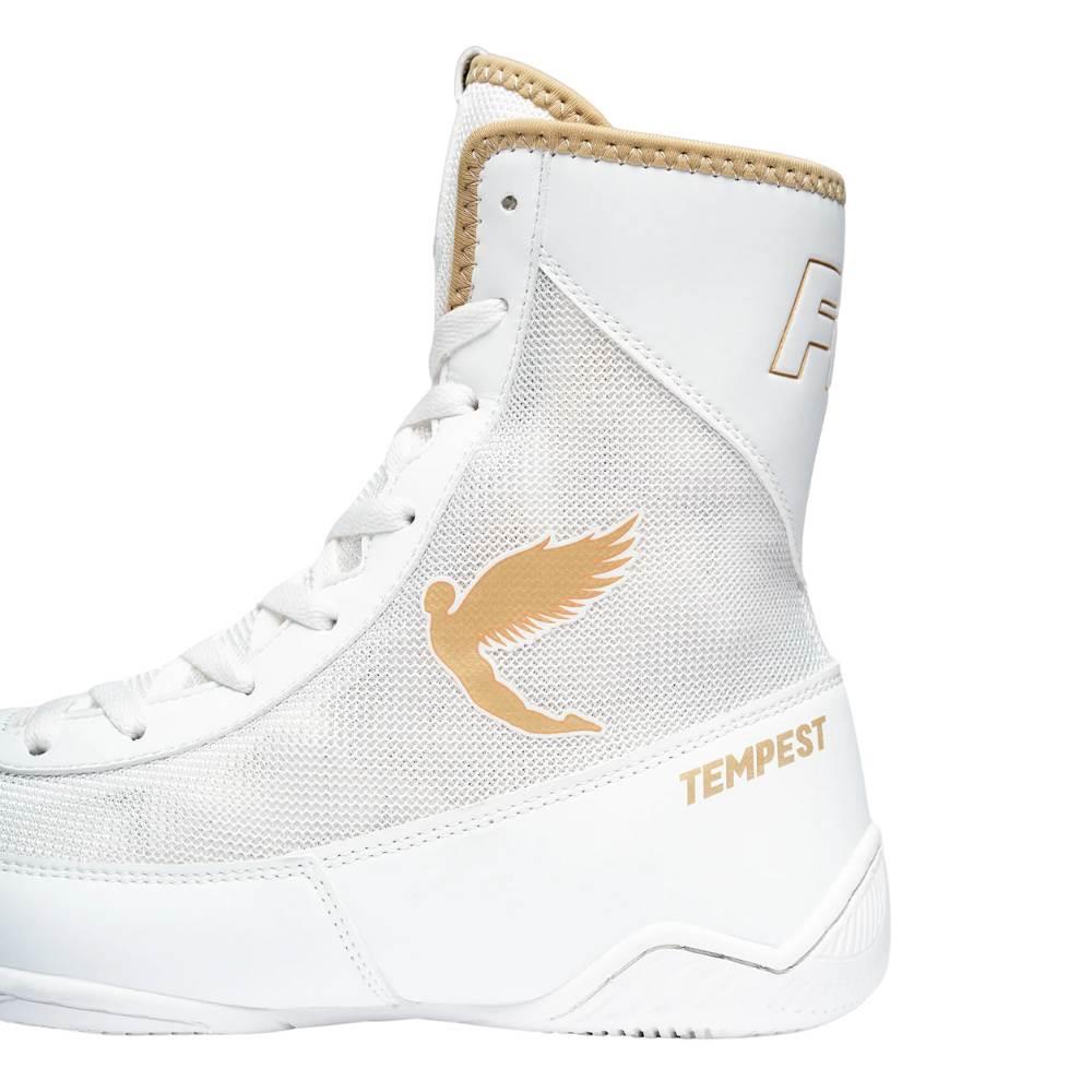 Fly Tempest Boxing Boots - White/Gold-Fly