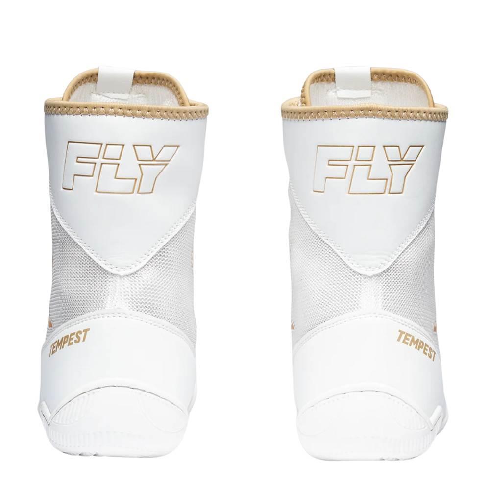 Fly Tempest Boxing Boots - White/Gold-Fly