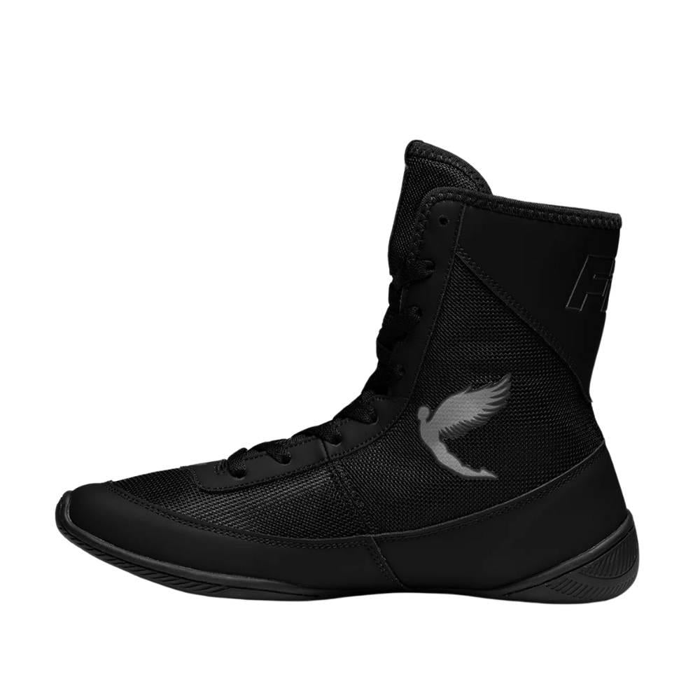 Fly Tempest Kids Boxing Boots - Black/Black-Fly