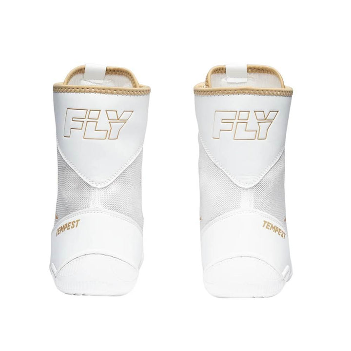 Fly Tempest Kids Boxing Boots - White/Gold-Fly