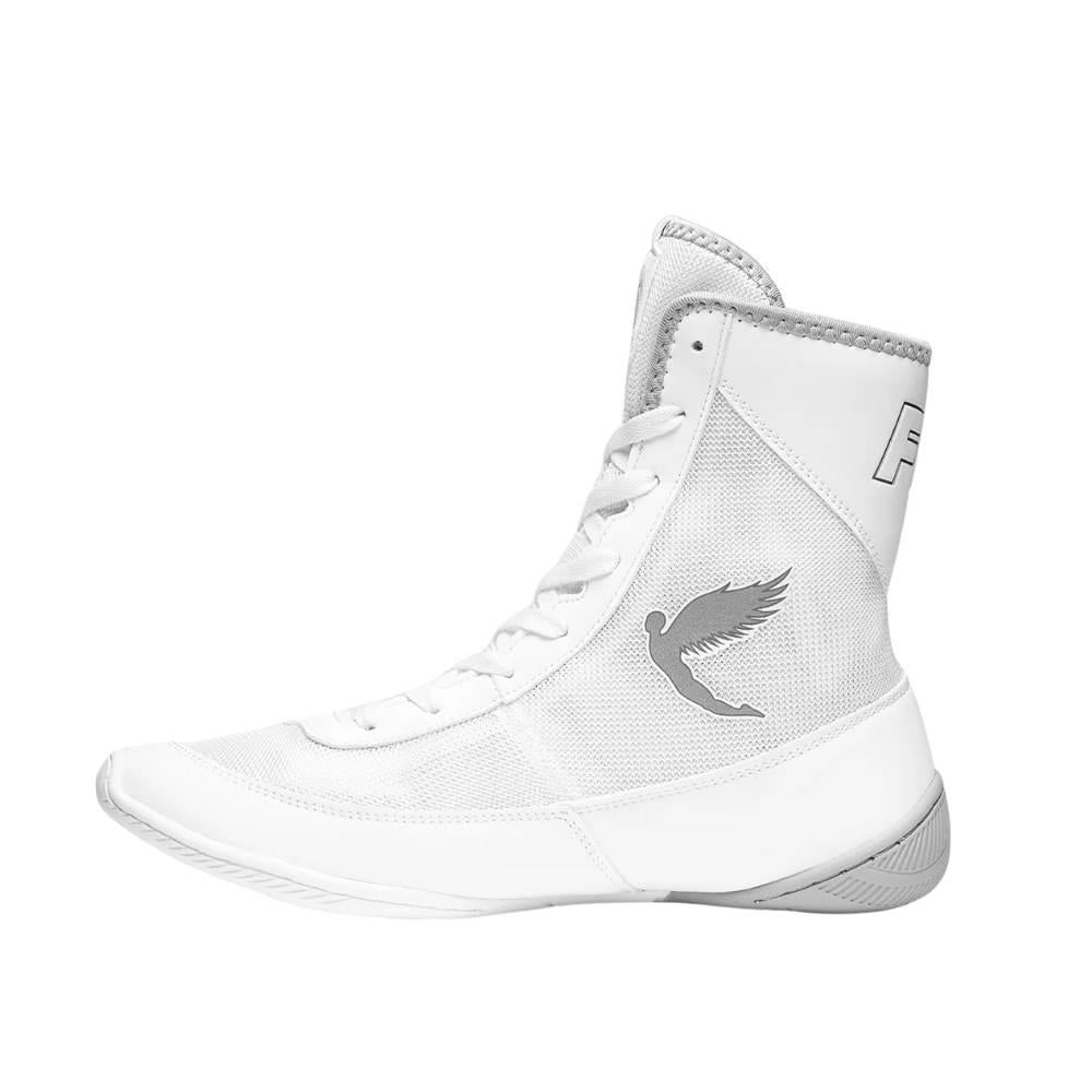 Fly Tempest Kids Boxing Boots - White/Grey-Fly