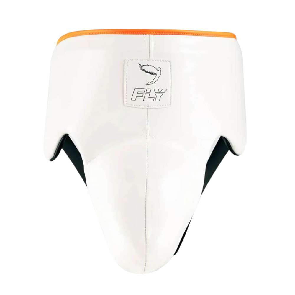 Fly Wraith X Groin Guard - White/Orange-Fly