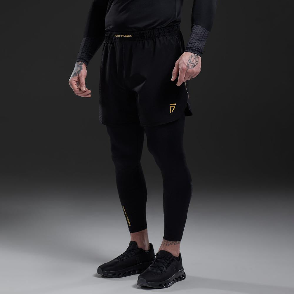Gym King Fight Division Combat 7" Short - Black