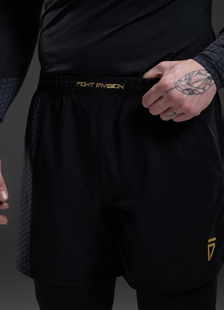 Gym King Fight Division Combat 7" Short - Black