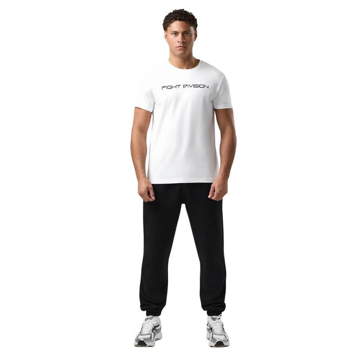 Gym King Fight Division Essential Tee - White-Fight Equipment UK