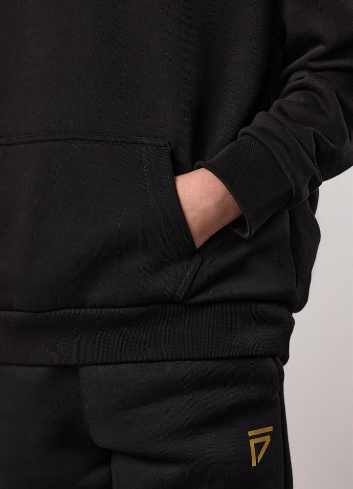 Gym King Fight Division Kids Hoodie - Black-Gym King