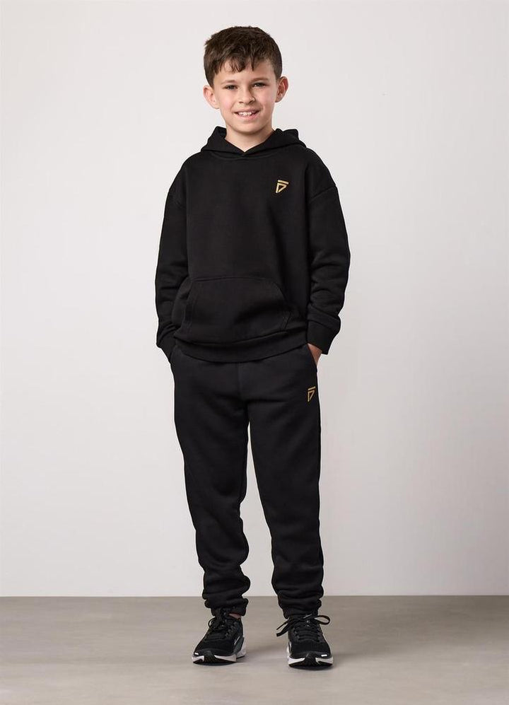 Gym King Fight Division Kids Hoodie - Black-Gym King