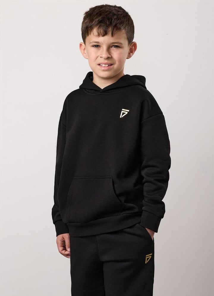 Gym King Fight Division Kids Hoodie - Black-Gym King