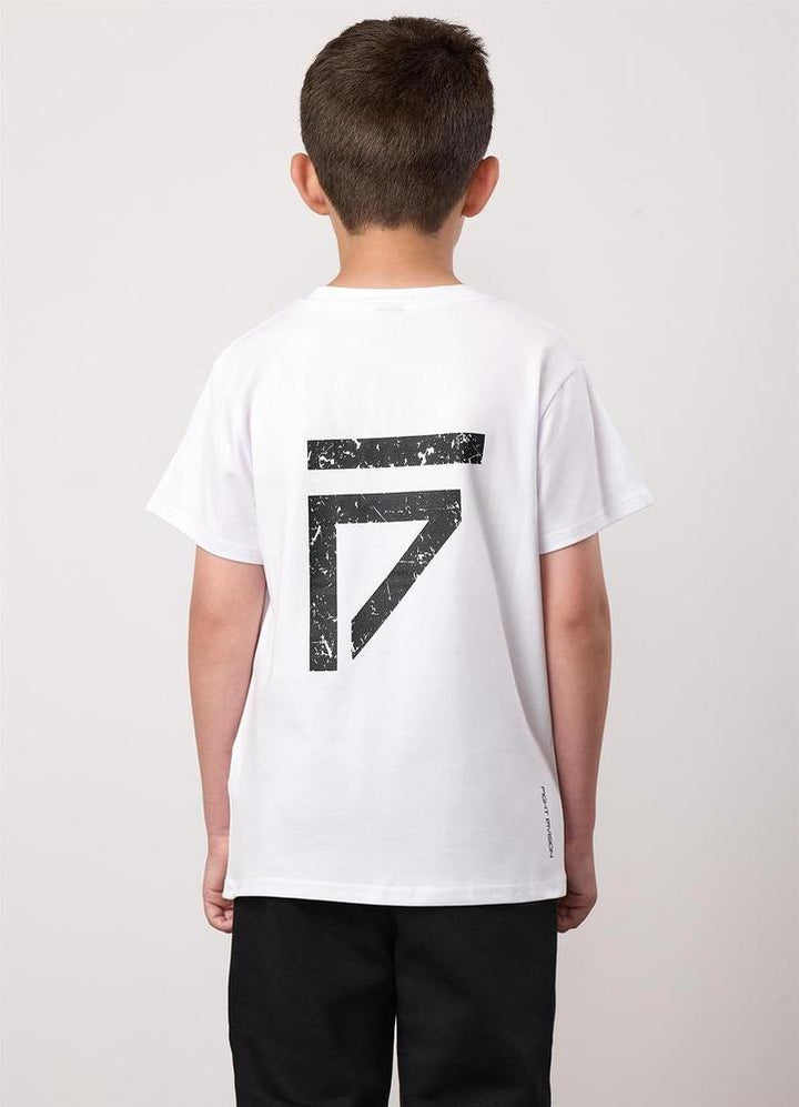 Gym King Fight Division Kids Tee - White-Gym King