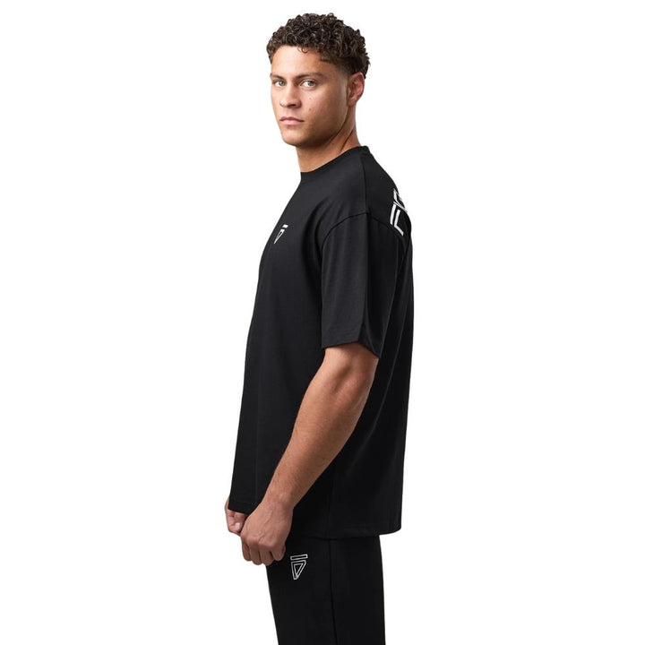 Gym King Fight Division Large Arch Tee - Black-Fight Equipment UK