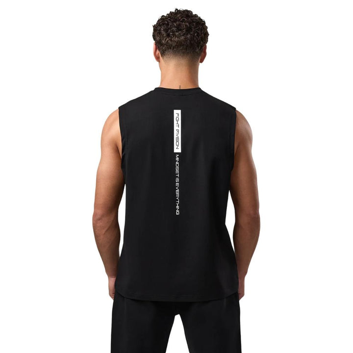 Gym King Fight Division Mindset Tank - Black-Fight Equipment UK