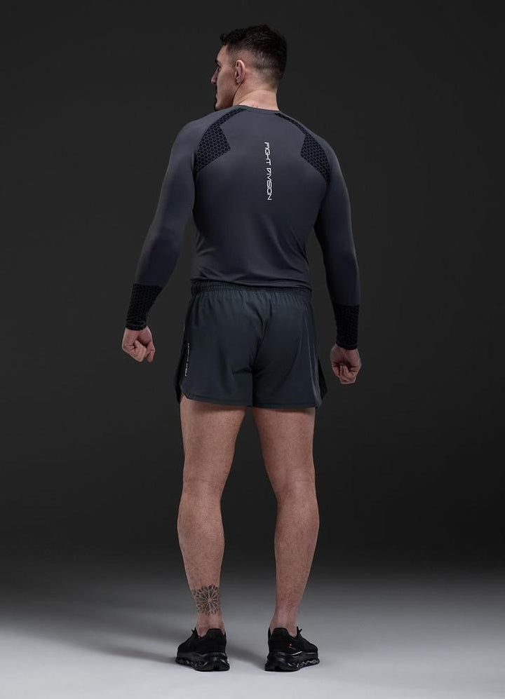 Gym King Fight Division Combat 5" Shorts - Graphite-Gym King