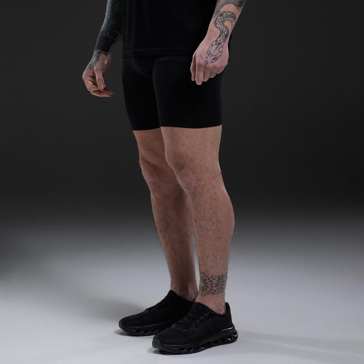 Gym King Fight Division Combat Compression Shorts - Black-Gym King