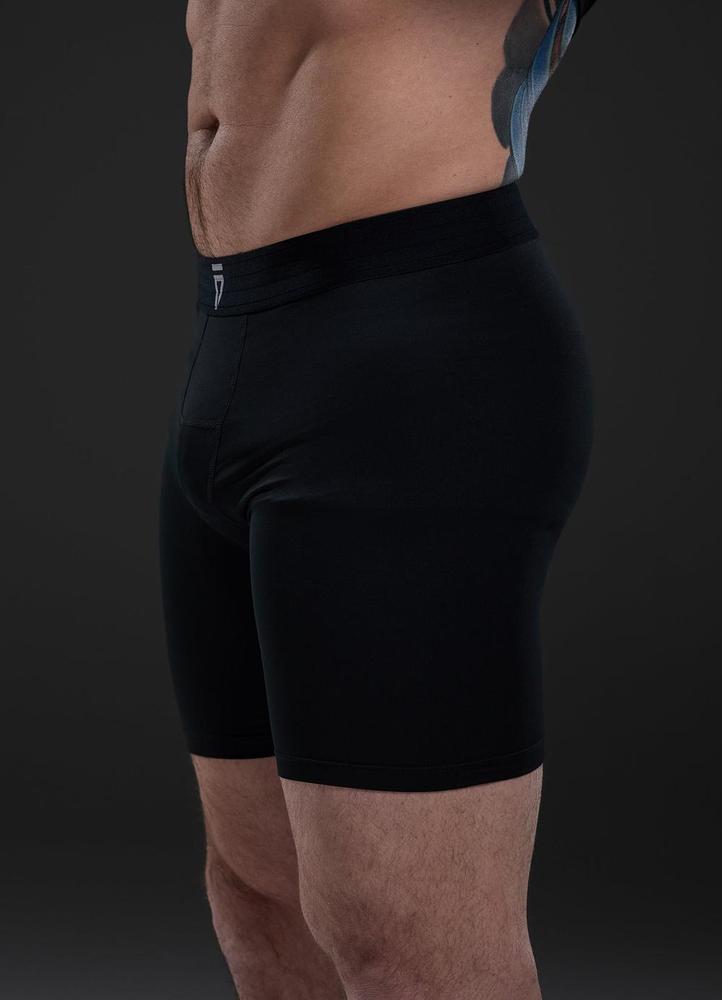 Gym King Fight Division Combat Compression Shorts - Black-Gym King