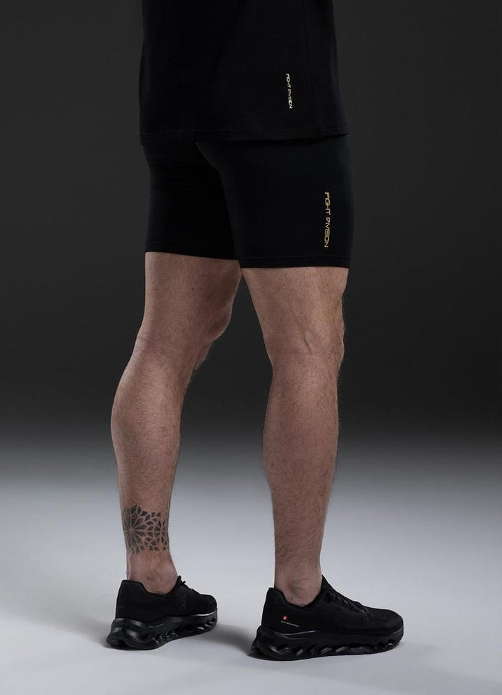 Gym King Fight Division Combat Compression Shorts - Black-Gym King