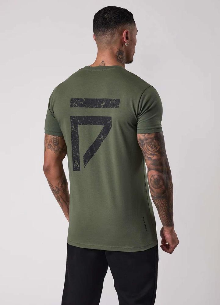 Gym King Fight Division Tee - Deep Olive-Gym King
