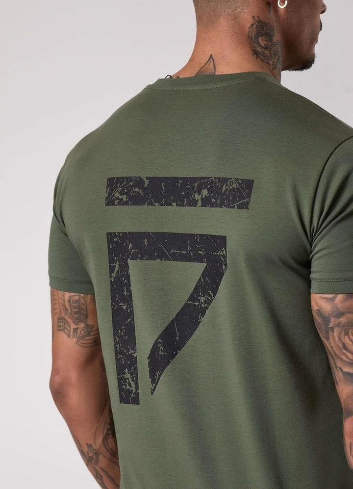Gym King Fight Division Tee - Deep Olive-Gym King