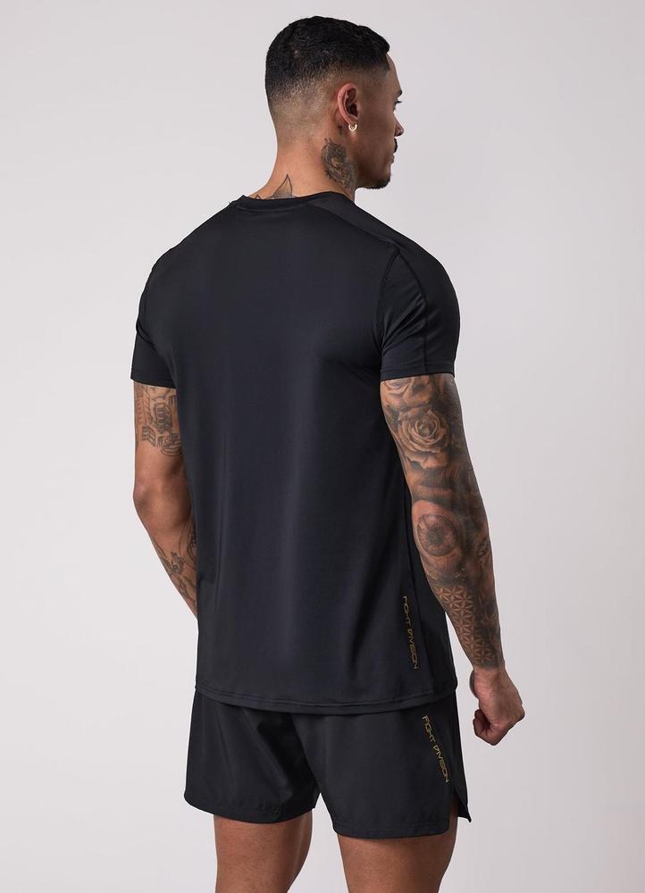 Gym King Fight Division Training Tee - Black/Gold
