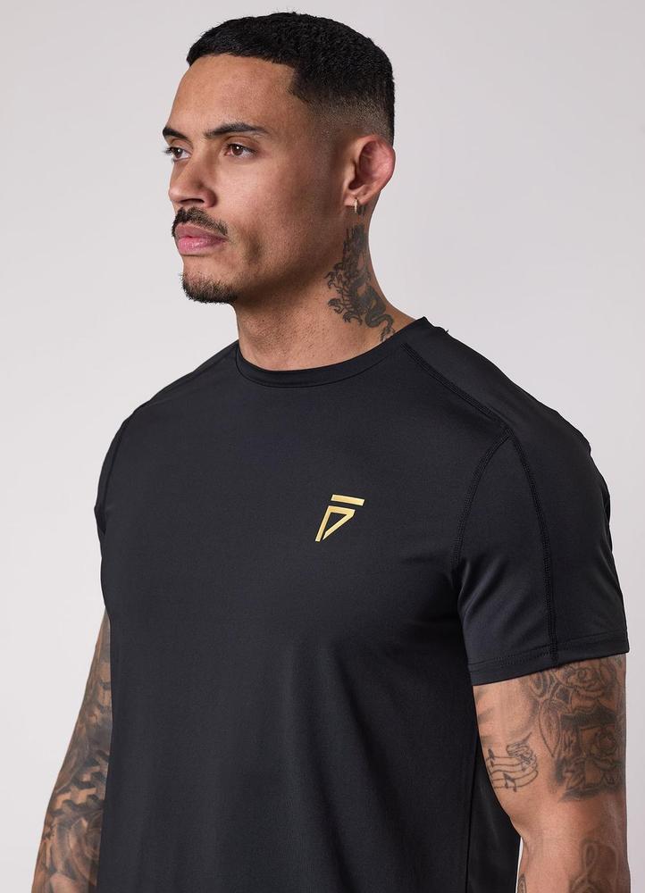 Gym King Fight Division Training Tee - Black/Gold