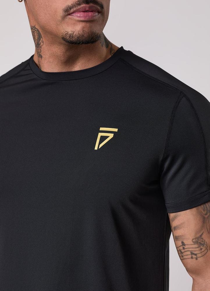 Gym King Fight Division Training Tee - Black/Gold