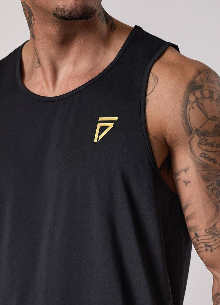 Gym King Fight Division Training Vest - Black/Gold
