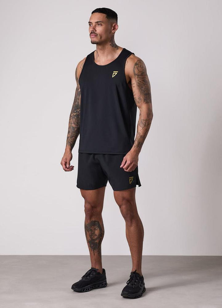 Gym King Fight Division Training Vest - Black/Gold