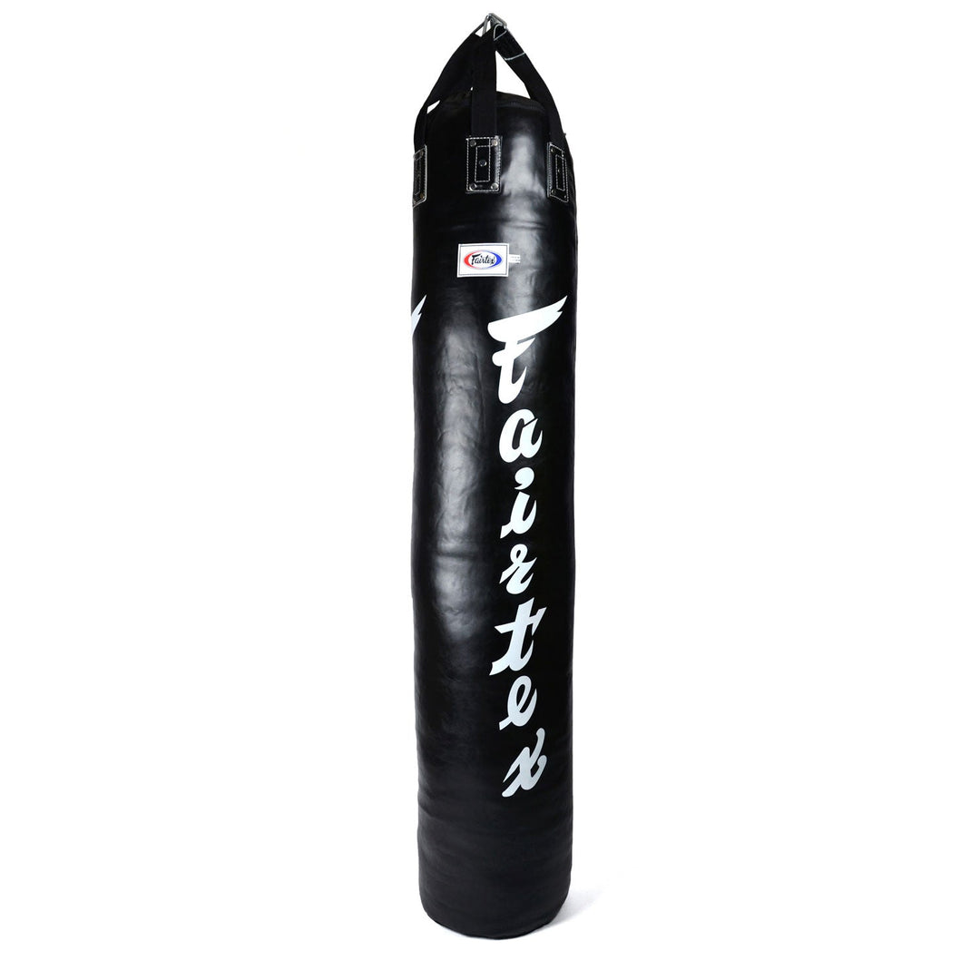 Fairtex HB6 6ft Muaythai Banana Bag - Black-White (FILLED)
