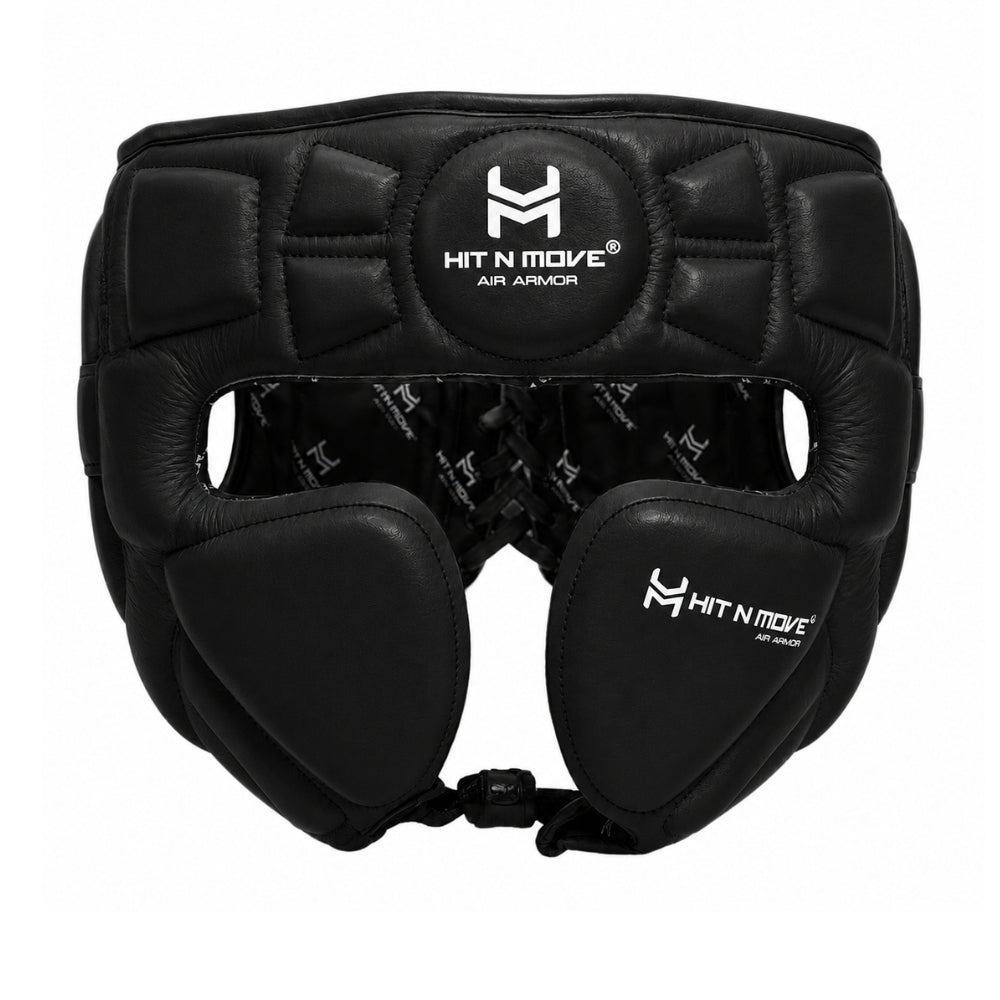 Hit N Move Air Armour Head Guard - Black-Hit N Move