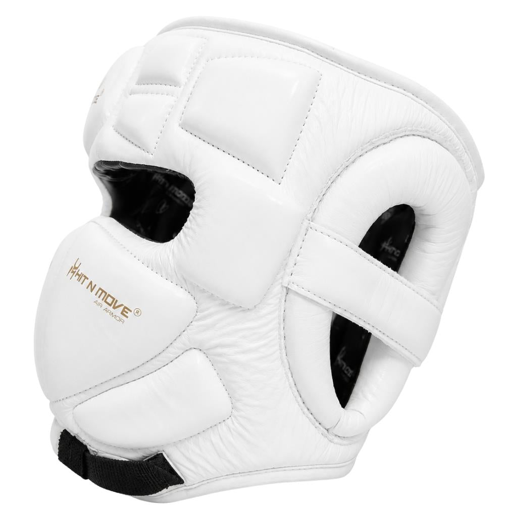 Hit N Move Air Armour Head Guard - White-Hit N Move