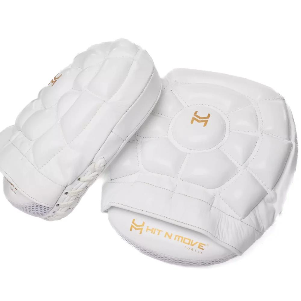 Hit N Move Baby Turtle Micro Mitts - White/Gold-Hit N Move