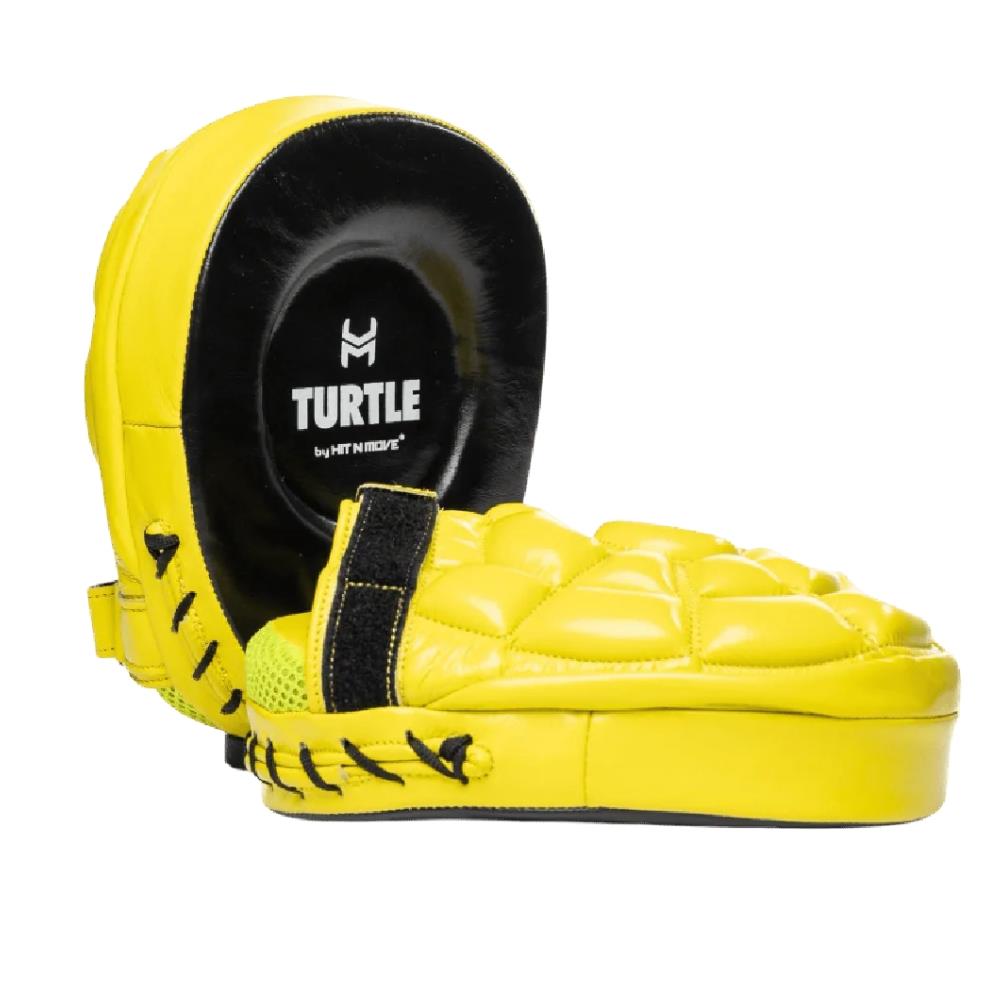 Hit N Move Turtle Mitts Focus Pad - Yellow/Black-Hit N Move