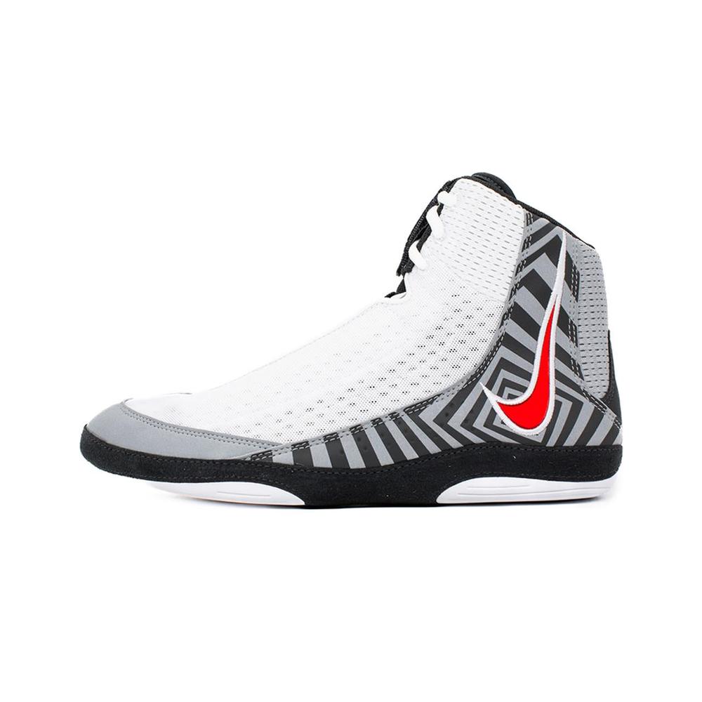 Nike Inflict 4 SE Wrestling Boots - White/Grey-Nike