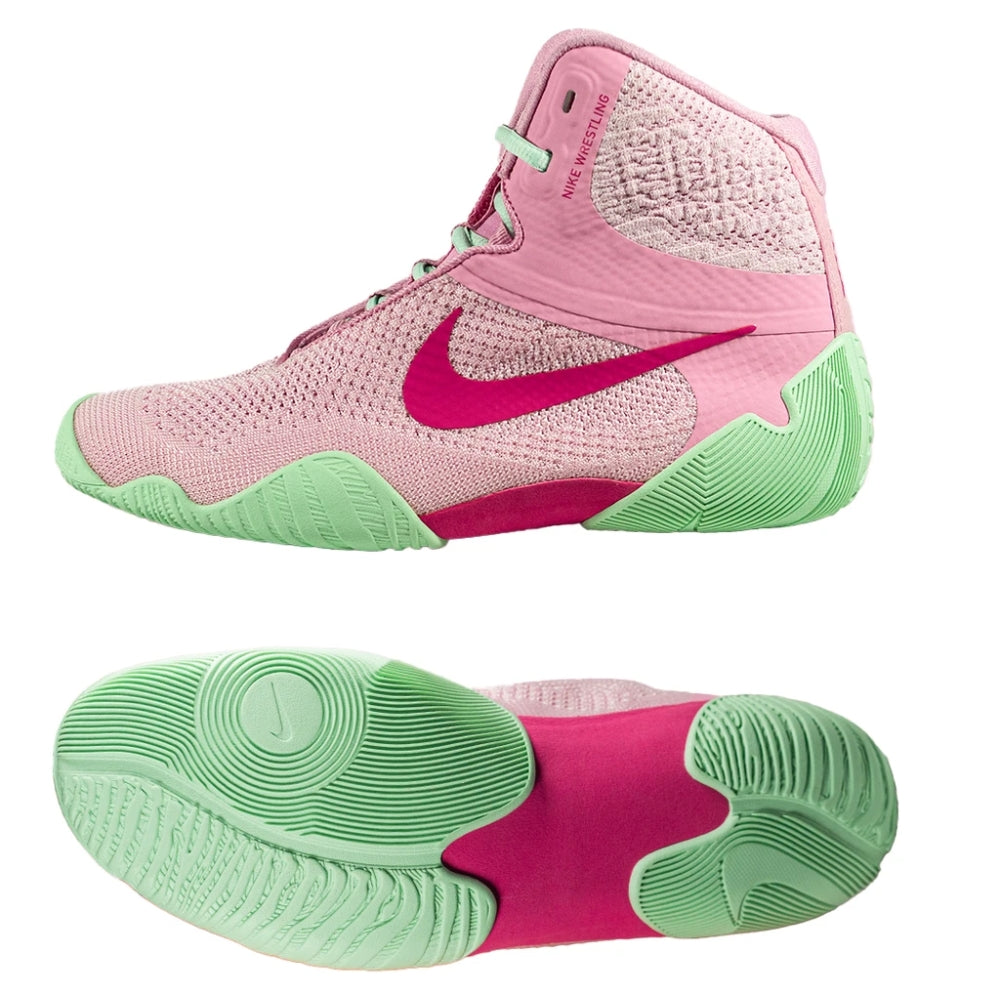Nike Tawa Wrestling Boots - Pink/Arctic Green-Nike
