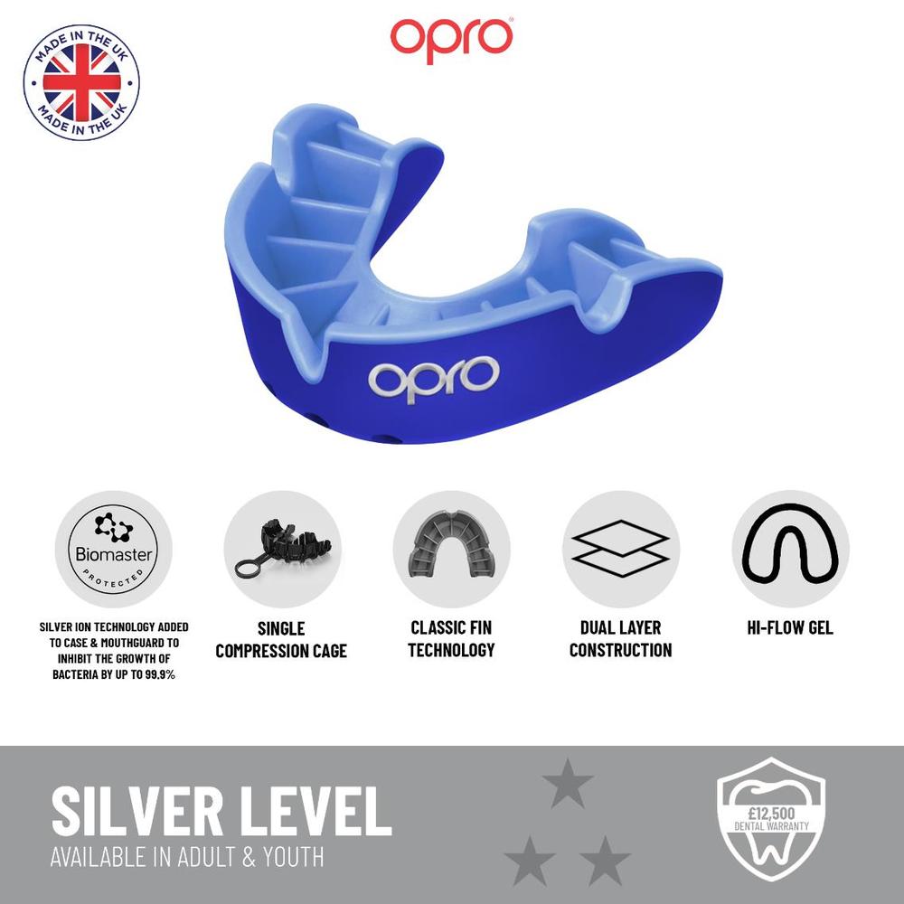 OPRO Self-Fit GEN5 Silver Mouthguard-Opro